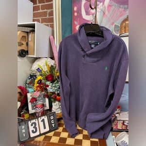 Luxury Jersey Shawl-Collar Pullover